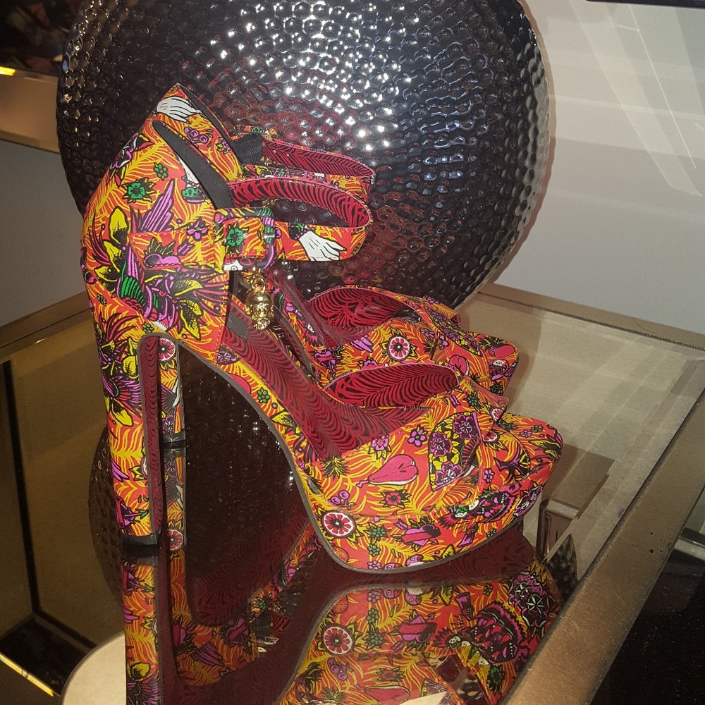 Iron Fist Kokomoan Platform Heels in Orange US 9